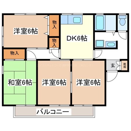 ホワイトハイツ原の物件間取画像